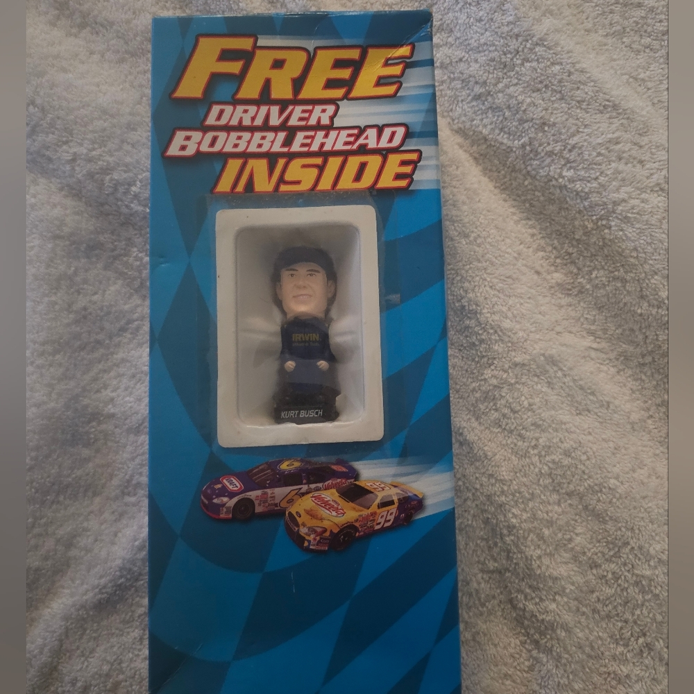 NIB Kurt Busch Collectible Bobblhead NASCAR. - Picture 2 of 3